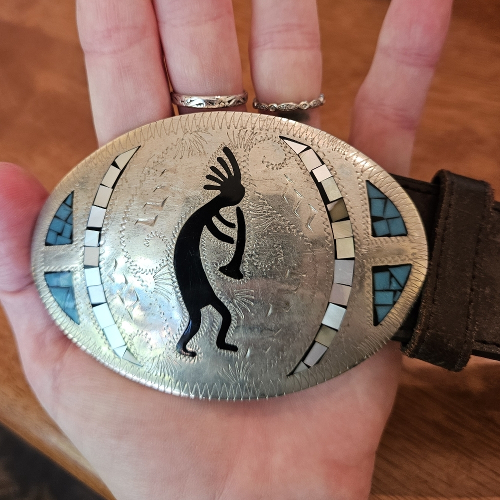 Vintage Nocona Southwest Leather Belt